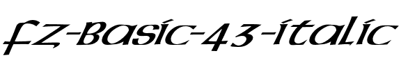 FZ BASIC 43 ITALIC Normal.ttf