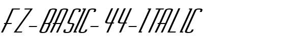 FZ BASIC 44 ITALIC Bold.ttf