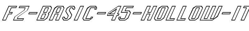 FZ BASIC 45 HOLLOW ITALIC Normal.ttf