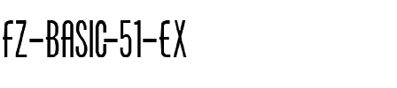 FZ BASIC 51 EX Normal.ttf