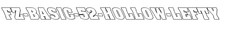 FZ BASIC 52 HOLLOW LEFTY Normal.ttf