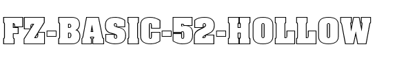 FZ BASIC 52 HOLLOW Normal.ttf