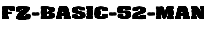 FZ BASIC 52 MANGLED EX Normal.ttf
