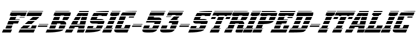 FZ BASIC 53 STRIPED ITALIC Normal.ttf