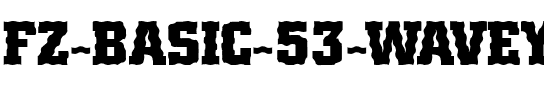 FZ BASIC 53 WAVEY Normal.ttf