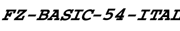 FZ BASIC 54 ITALIC Bold.ttf
