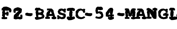 FZ BASIC 54 MANGLED Normal.ttf