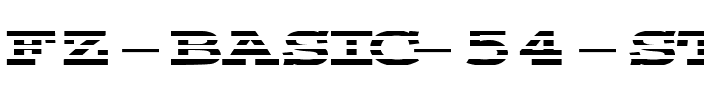 FZ BASIC 54 STRIPED EX Normal.ttf