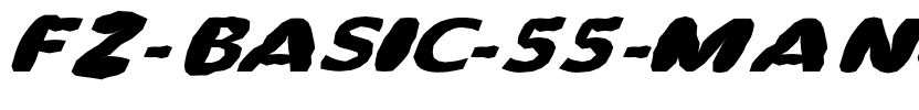 FZ BASIC 55 MANGLED ITALIC Normal.ttf