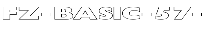 FZ BASIC 57 HOLLOW EX Normal.ttf