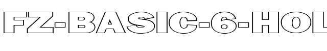 FZ BASIC 6 HOLLOW EX Normal.ttf