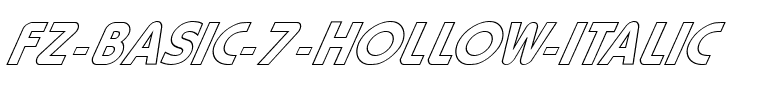 FZ BASIC 7 HOLLOW ITALIC Normal.ttf