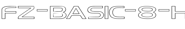 FZ BASIC 8 HOLLOW EX Normal.ttf