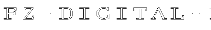 FZ DIGITAL 1 HOLLOW EX Normal.ttf