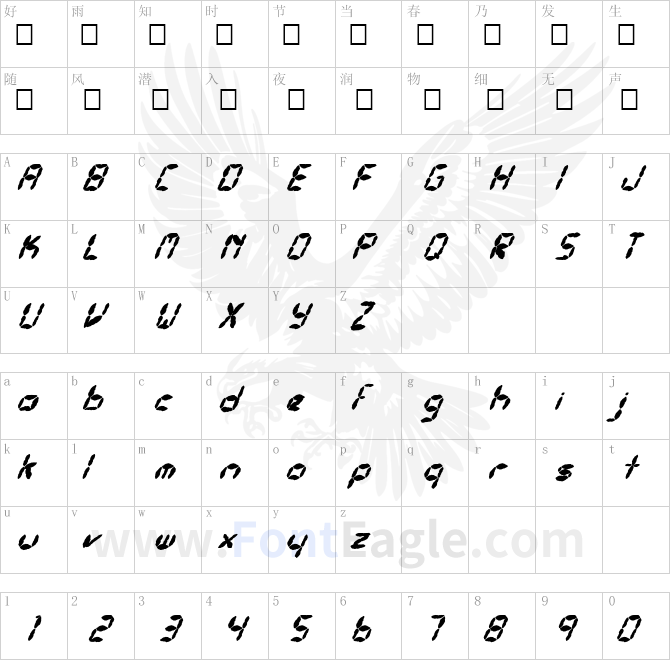 FZ-DIGITAL-10-MANGLED-ITALIC