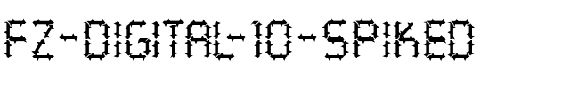 FZ DIGITAL 10 SPIKED Normal.ttf