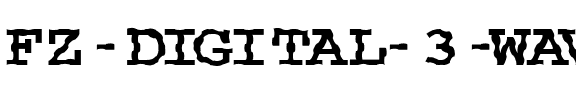FZ DIGITAL 3 WAVEY Normal.ttf