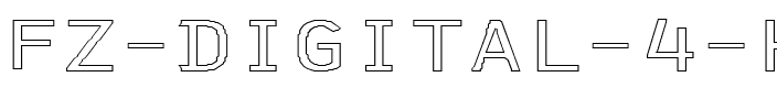 FZ DIGITAL 4 HOLLOW EX Normal.ttf