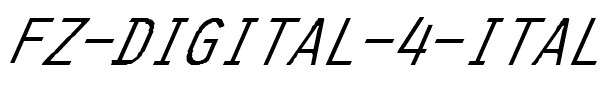 FZ DIGITAL 4 ITALIC Normal.ttf