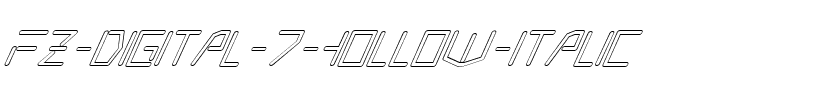 FZ DIGITAL 7 HOLLOW ITALIC Normal.ttf