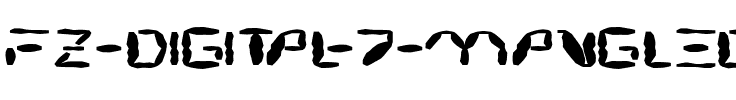FZ DIGITAL 7 MANGLED EX Normal.ttf