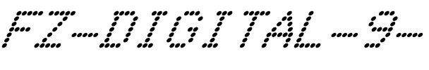 FZ DIGITAL 9 ITALIC Normal.ttf