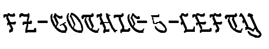 FZ GOTHIC 5 LEFTY Bold.ttf