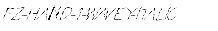 FZ HAND 1 WAVEY ITALIC Normal.ttf