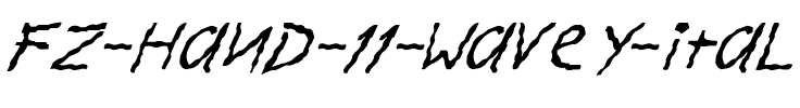 FZ HAND 11 WAVEY ITALIC Normal.ttf
