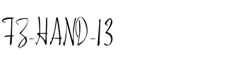 FZ HAND 13 Normal.ttf