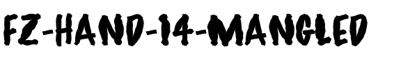 FZ HAND 14 MANGLED Normal.ttf