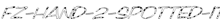 FZ HAND 2 SPOTTED ITALIC Normal.ttf