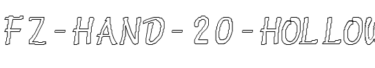 FZ HAND 20 HOLLOW Normal.ttf