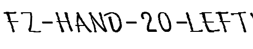 FZ HAND 20 LEFTY Normal.ttf