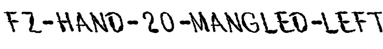 FZ HAND 20 MANGLED LEFTY Normal.ttf