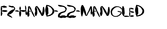 FZ HAND 22 MANGLED Normal.ttf