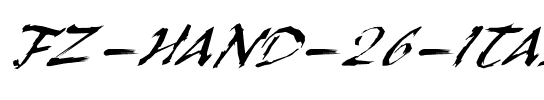 FZ HAND 26 ITALIC Normal.ttf