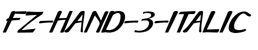 FZ HAND 3 ITALIC Normal.ttf