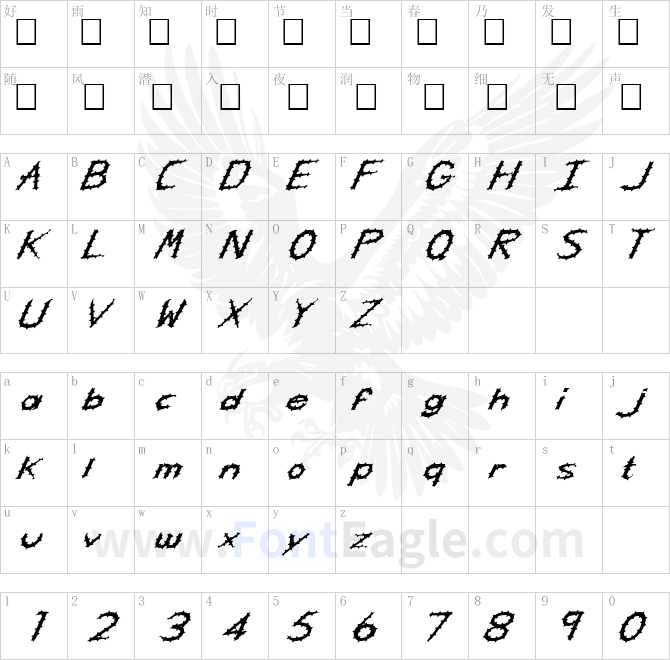 FZ-HAND-5-SPIKED-ITALIC