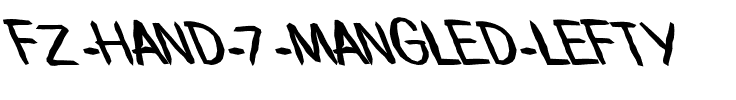 FZ HAND 7 MANGLED LEFTY Normal.ttf