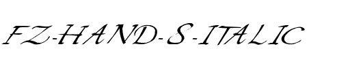 FZ HAND 8 ITALIC Light.ttf