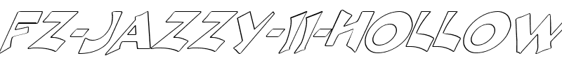 FZ JAZZY 11 HOLLOW ITALIC Normal.ttf