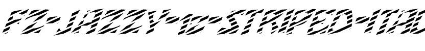 FZ JAZZY 12 STRIPED ITALIC Normal.ttf
