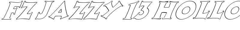 FZ JAZZY 13 HOLLOW ITALIC Normal.ttf