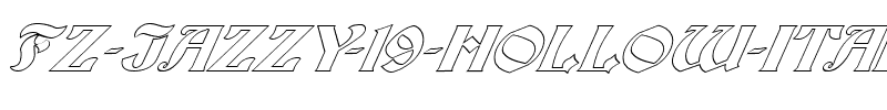 FZ JAZZY 19 HOLLOW ITALIC Normal.ttf