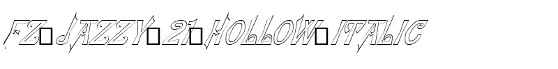 FZ JAZZY 21 HOLLOW ITALIC Normal.ttf