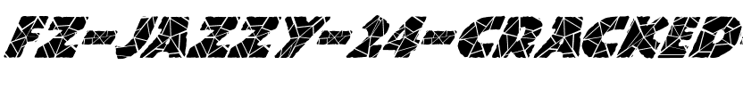 FZ JAZZY 24 CRACKED ITALIC Normal.ttf