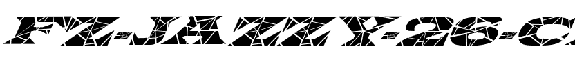 FZ JAZZY 26 CRACKED ITALIC Normal.ttf
