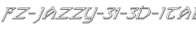 FZ JAZZY 31 3D ITALIC Normal.ttf