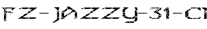 FZ JAZZY 31 CRACKED EX Normal.ttf